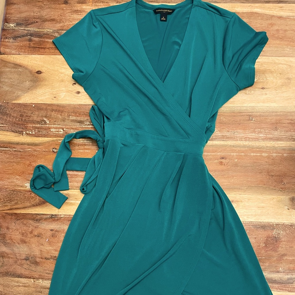 Beautiful green wrap dress